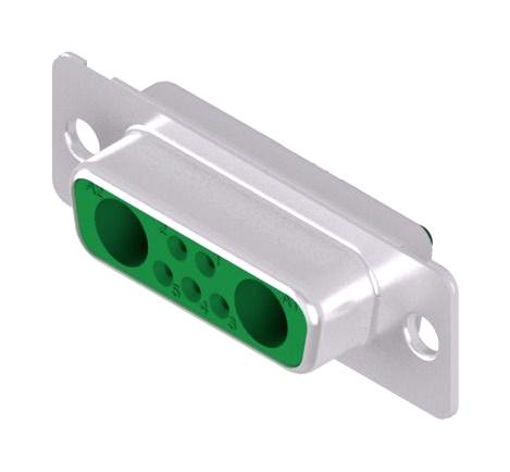 Amphenol Conec 3007W2SCM99A10X 3007W2SCM99A10X Combination Layout D Sub Connector Power Contact Not Included DA-7W2 Receptacle 7 Contacts