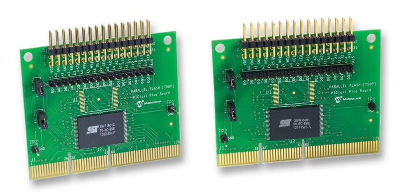 MICROCHIP AC243006-1 Daughter Board, SST38/39 MCU's, Parallel Flash PICtail Plus, 32-Pin Right Angled Header