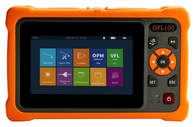 TEMPO OFL100-EU Optical Reflectometer OTDR, 1310 nm, 1550 nm, 26 dB, 2.5 m, 100 km, OFL100 Series
