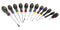 STANLEY FAT MAX FMHT65426-0 Screwdriver Set, 12 Pieces, 3 x Parallel/3 x Flared/PH0,PH1, PH2 Philips/PZ0, PZ1, PZ2 Pozi