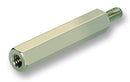 HARWIN R40-3001602 Standoff, Brass, M4, Hex Male-Female, 16 mm, 24 mm