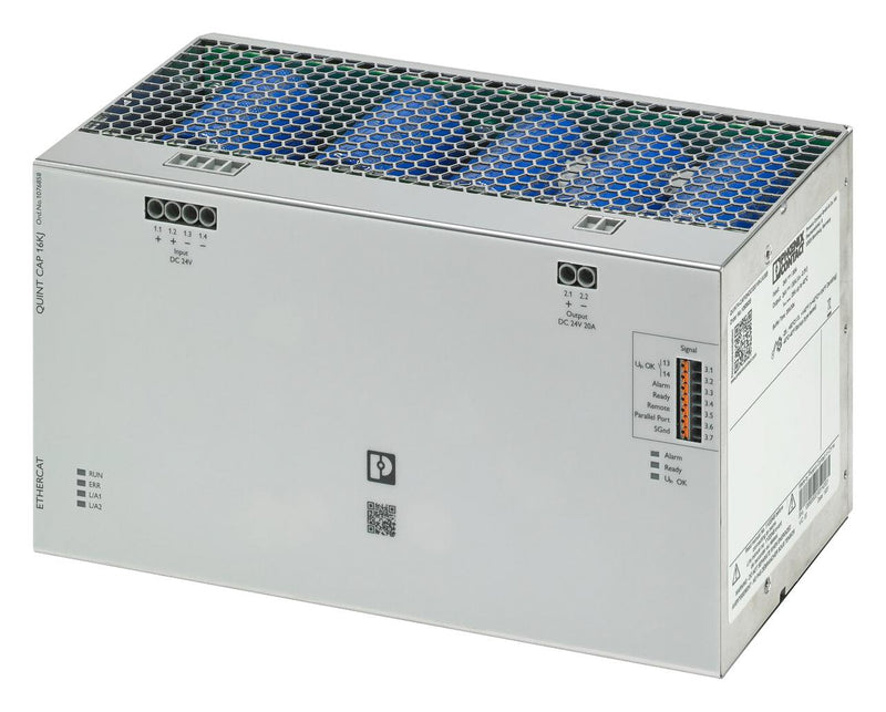PHOENIX CONTACT 1076858 Capacity Module, QUINT Series Uninterruptible Power Supplies QUINT4-CAP/24DC/20/16KJ/EC