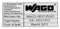 WAGO 210-804 Wire Marker, Thermal Transfer, 99mm x 44mm, PET (Polyester), Silver