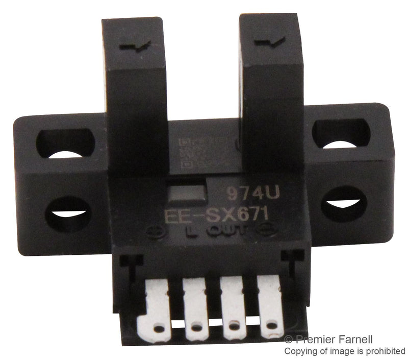 OMRON INDUSTRIAL AUTOMATION EE-SX671 PHOTO INTERRUPTER, THROUGH BEAM, 5MM