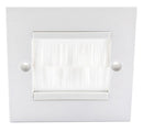 PRO SIGNAL PSG3274 1 GANG WHITE BRUSH FACEPLATE
