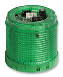 DELTA DESIGN DIS7222 Module, Stacker, LED, Green, Continuous, Flashing, 24VDC, 70mm Dia., 56mm Ext. Height