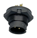 NORCOMP 869-03A-103R001 Circular Connector, Circular Connector, Cavalier Series, Panel Mount Plug, 3 Contacts, Solder Pin