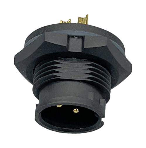 NORCOMP 869-03A-103R001 Circular Connector, Circular Connector, Cavalier Series, Panel Mount Plug, 3 Contacts, Solder Pin