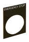 ALTECH 2LP41 LEGEND PLATE, EMERGENCY STOP SW, 60MM