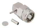 AMPHENOL RF 031-6985. RF COAX CONN, TNC RP, R/A PLUG, 50 OHM