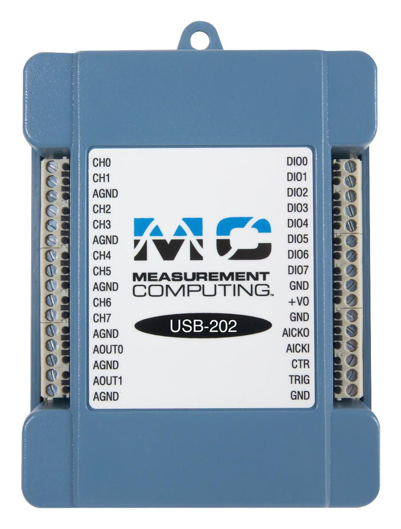 DIGILENT MCC USB-202 MULTIFUNCTION DAQ DEVICE, 150KHZ/500KSPS