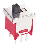 MULTICOMP PRO MP5FD1S102M2QES Slide Switch, Subminiature, DPDT, On-None-On, Through Hole, MP Slide Switches, 3 A, 120 V