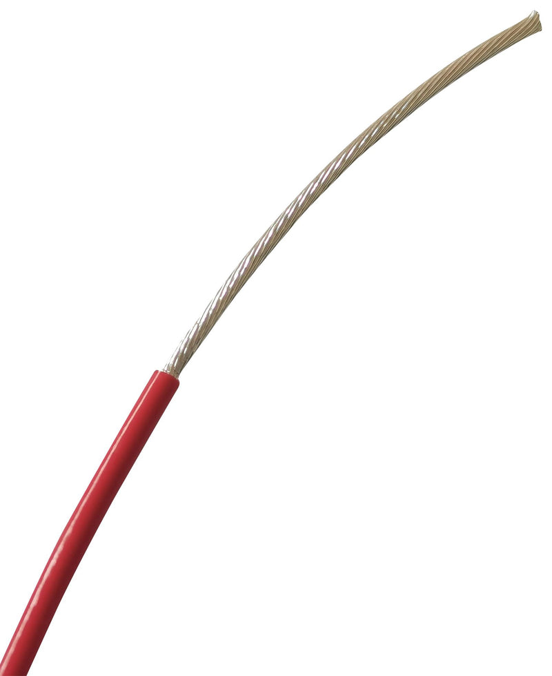 MULTICOMP PRO MP013759 Wire, PTFE, Red, 22 AWG, 0.34 mm&sup2;, 328 ft