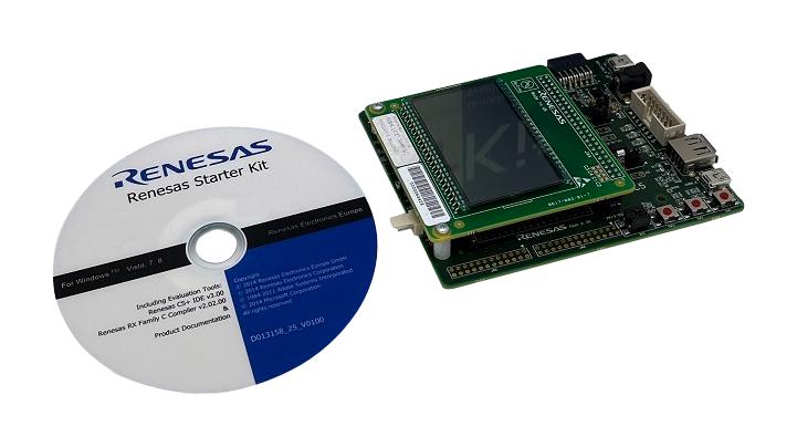 RENESAS R0K505113S900BE Starter Kit, 32bit, RX113, CPU Board, LCD Application Board, Adjustment Shaft, Cable, DVD-ROM