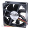 SANYO DENKI 9S0812H410 DC Axial Fan, 12 V, Square, 80 mm, 25 mm, 39.5 CFM