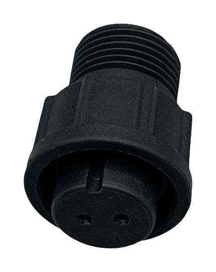 NORCOMP 868-02B-203R001. CIRCULAR CONNECTOR, RCPT, 2POS, SOLDER