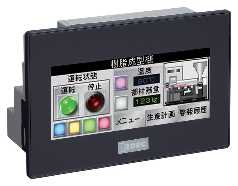 IDEC FT1A-C14SA-B PLC & HMI, 3.8", TFT LCD Colour, 240 x 800 Pixels, 116mm x 77mm, 20.4 to 28.8 VDC