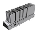 Amphenol Communications Solutions UE36C1620005D6A UE36C1620005D6A Cage QSFP-DD 1 x (Single) With Heat Sink Without Light Pipe Press-Fit