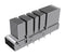Amphenol Communications Solutions UE36C1620005D6A UE36C1620005D6A Cage QSFP-DD 1 x (Single) With Heat Sink Without Light Pipe Press-Fit