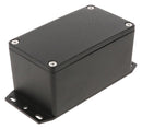 HAMMOND 1550Z111FBK Metal Enclosure, w/ Flange, Instrument, Diecast Aluminium, 115 mm, 65 mm, 55 mm, IP66, IP67, IP68