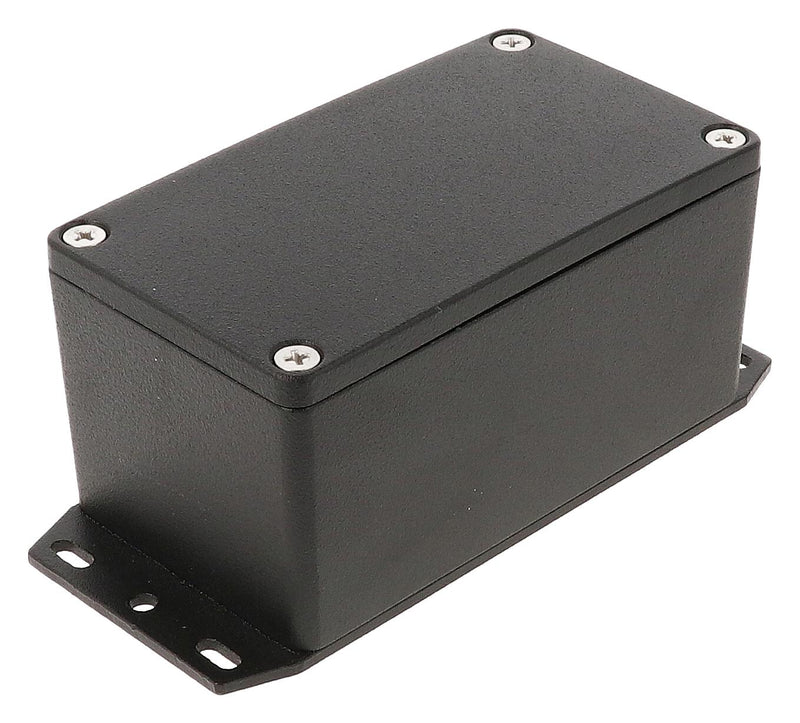 HAMMOND 1550Z111FBK Metal Enclosure, w/ Flange, Instrument, Diecast Aluminium, 115 mm, 65 mm, 55 mm, IP66, IP67, IP68