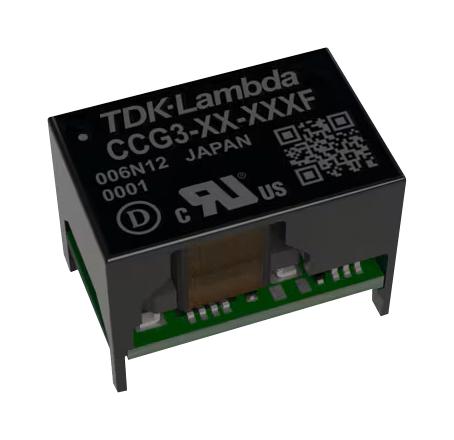 TDK-LAMBDA CCG3-48-15DF Isolated Through Hole DC/DC Converter, ITE, DIP, 4:1, 3 W, 2 Output, 15 V