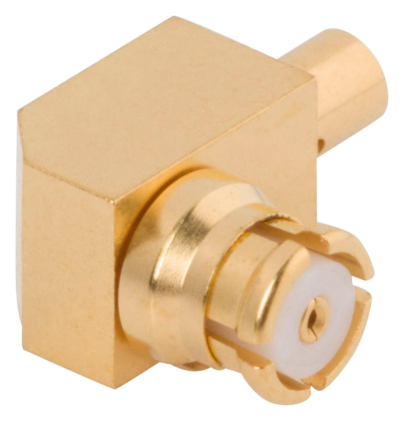 AMPHENOL SV MICROWAVE 1222-4005 RF COAX CONN, R/A JACK, SMP, 40GHZ