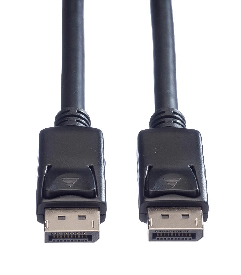 ROLINE 11.04.5609 Audio / Video Cable Assembly, DisplayPort Plug, DisplayPort Plug, 33 ft, 10 m, Black GTIN UPC EAN: 7611990186549