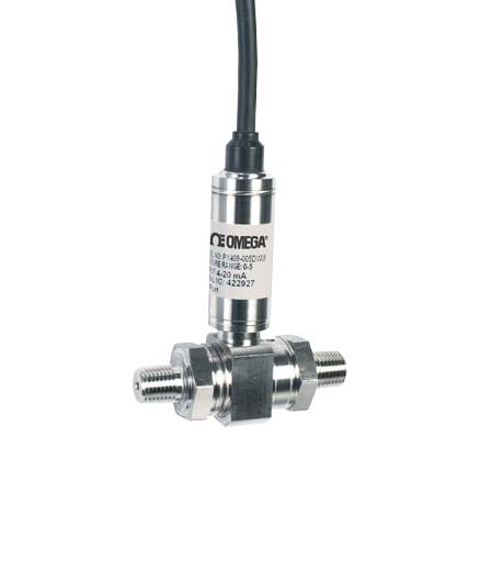 OMEGA PX409-10WDWUV Pressure Transmitter, Differential, NPT Male, 0 Inch-H2O, 10 Inch-H2O, 1/4", Cable