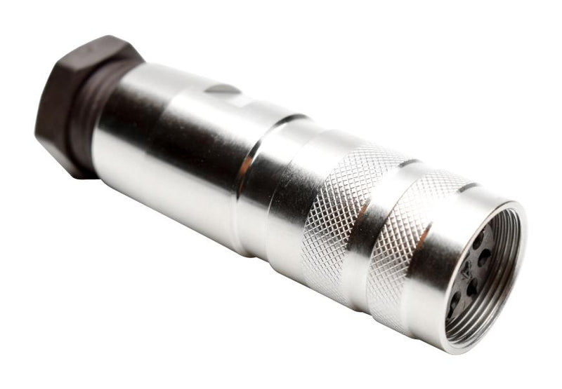 AMPHENOL SINE/TUCHEL C09131D0051012 Circular Connector, C091D Series, Cable Mount Receptacle, 5 Contacts, Solder Socket, Threaded