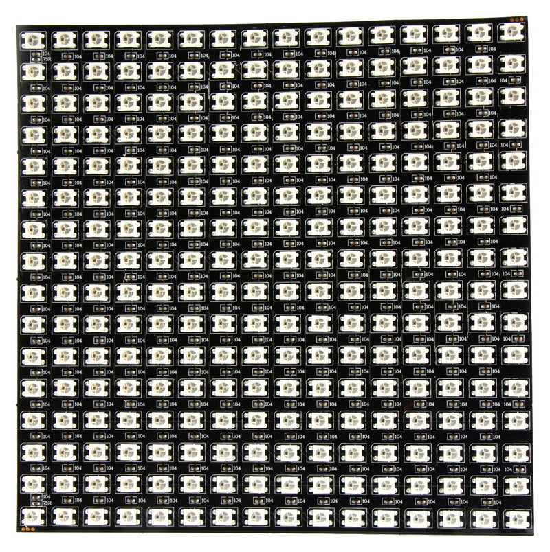 INTELLIGENT LED SOLUTIONS ILPY-K510-RGB1-16X16-SK105-01 LED Module, Board + LED + Connector, 256 LEDs, Square, Red/Green/Blue, 5 VDC, 70 &deg;C