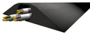 VULCASCOT 26001665 Cable Protector, Industrial Type H,27x60mm Hole, 1 Channel, Rubber / SBR Blend, Black, 1.5 m