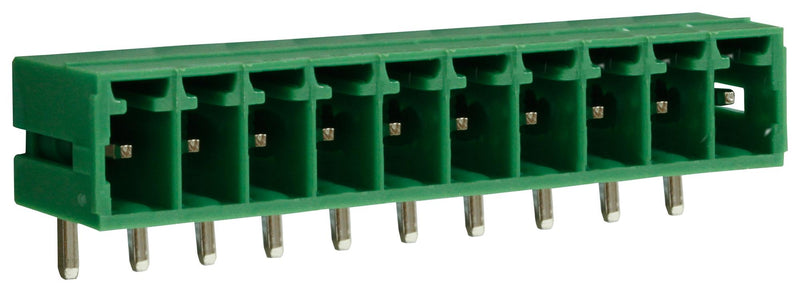 CAMDENBOSS CTBP93HD/10 Terminal Block, Closed Ended, Header, 3.5 mm, 10 Ways, Through Hole Right Angle