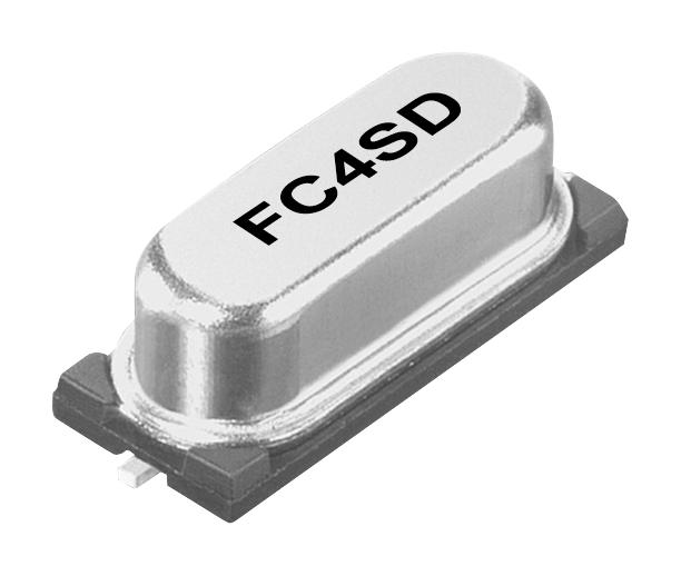 FOX ELECTRONICS FC4SDCBMF24.0-T1 Crystal, 24 MHz, SMD, 11.7mm x 5mm, 50 ppm, 20 pF, 30 ppm, FC4SD Series