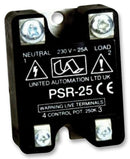 UNITED AUTOMATION PSR-25 Power Controller, CE Approved, 60 Hz, 25 A, 207 V to 253 V
