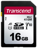 TRANSCEND TS16GSDC410M Flash Memory Card, MLC NAND, SD Card, UHS-1, Class 1, Class 10, 16 GB, 3.6 V, -25 &deg;C, 85 &deg;C