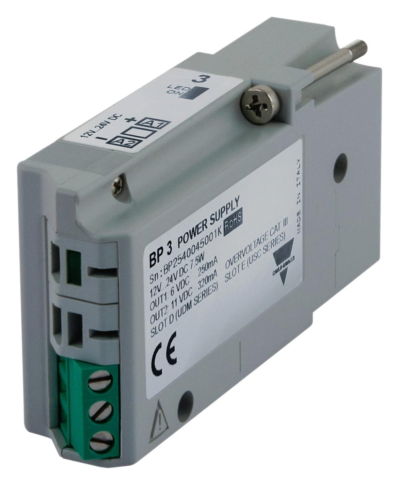 CARLO GAVAZZI BP3 Power Supply Module, UDM35/UDM40/USC Series Digital Panel Meter, 10 to 28 VDC