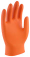 UCI G/DG-MAXIM/OR(G)/2XL Gloves, Disposable, Nitrile, Fishscale Grip, Orange, XXL, DG-Maxim Series