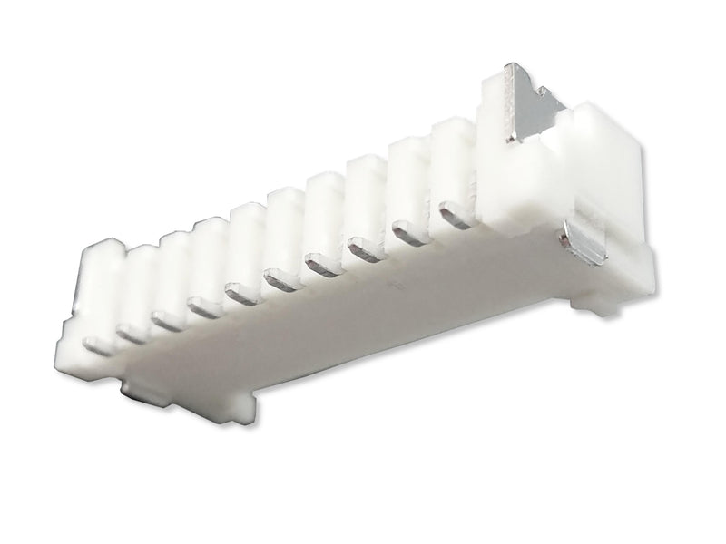 MULTICOMP PRO MP013286 Pin Header, Wire-to-Board, 2 mm, 1 Rows, 10 Contacts, Surface Mount Right Angle, MP W2B LOCK 2MM