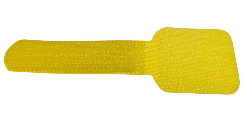 MULTICOMP PRO MP014997 Cable Tie, w/ Adhesive Tape, Nylon (Polyamide), Yellow, 90 mm, 16 mm