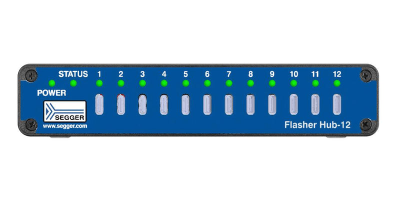 SEGGER 5.01.20 Flasher Hub, 12 Port, 15W, 8 V to 30 V, Controls Multiple Flasher Compact