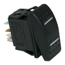 MULTICOMP PRO MPX5-134ANN-NABA-1NN-S Rocker Switch, IP67, On-Off-On, SPDT, Non Illuminated, Panel, Snap-In, Black