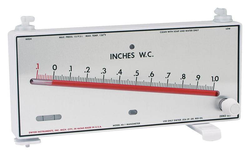 DWYER MARK II MM-80 Digital Pressure Gauge, 3.149 Inch-H2O, &plusmn;3% Accuracy, 60&deg;C