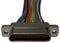 MULTICOMP PRO MP013361 Micro D Cable Assembly, 26AWG, Micro-D Receptacle to Free End, 31 Ways, 36 ", 915 mm, MP Micro-D