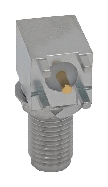 MUELLER ELECTRIC BU-1420701551 RF / Coaxial Connector, SMA Coaxial, Right Angle Bulkhead Jack, Board Edge / End Launch, 50 ohm