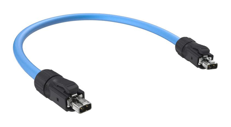 AMPHENOL COMMUNICATIONS SOLUTIONS MSPE-C2L0-BA010 Ethernet Cable, SPE Plug to SPE Plug, 1 m, 3.3 ft