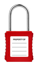 MULTICOMP PRO MP014043 Safety Padlock, 4mm Dia, ABS (Acrylonitrile Butadiene Styrene), PC (Polycarbonate) Lock