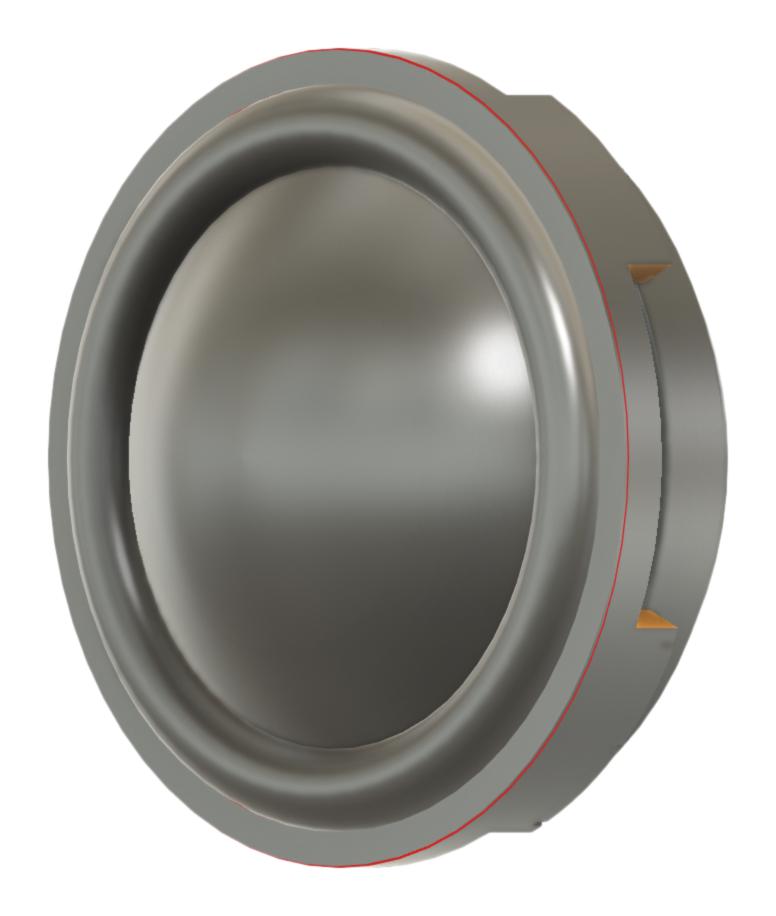 PUI AUDIO AS02204CR Speaker, General Purpose, 850 Hz to 20 kHz, 8 ohm, 3.5 W, 83 dB, Round, Bare Mount