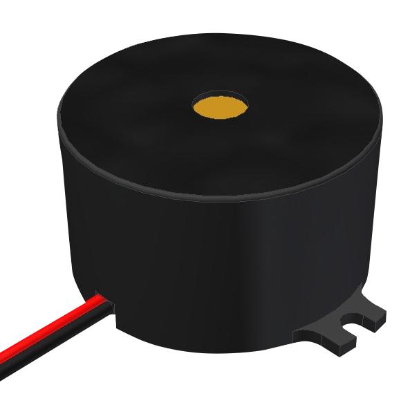 PUI AUDIO X-4032-TF-LW105-R Transducer, Continuous, 97 dBA, 3.2 kHz, Panel Mount, Internal