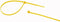PRO POWER 300 X 4.8MM YELL Cable Tie, Nylon 6.6 (Polyamide 6.6), Yellow, 300 mm, 4.8 mm